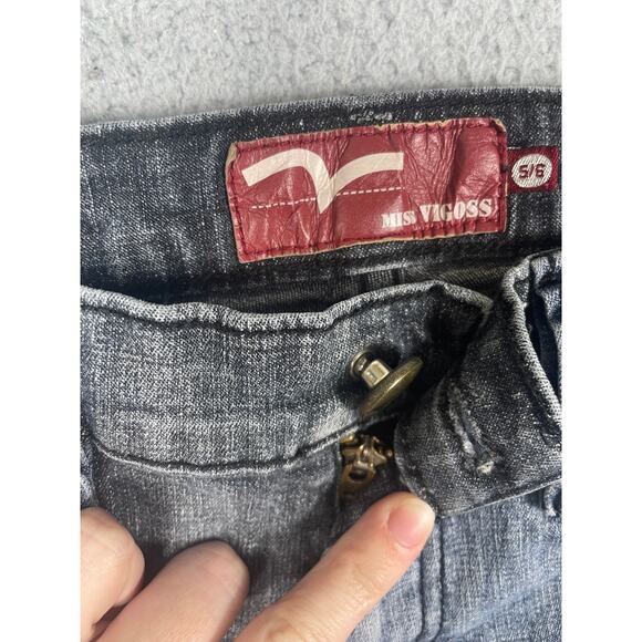 Miss Vigoss Junior Women's Size  5/6 Denim Mixed Color Jeans y2k - Picture 6 of 16
